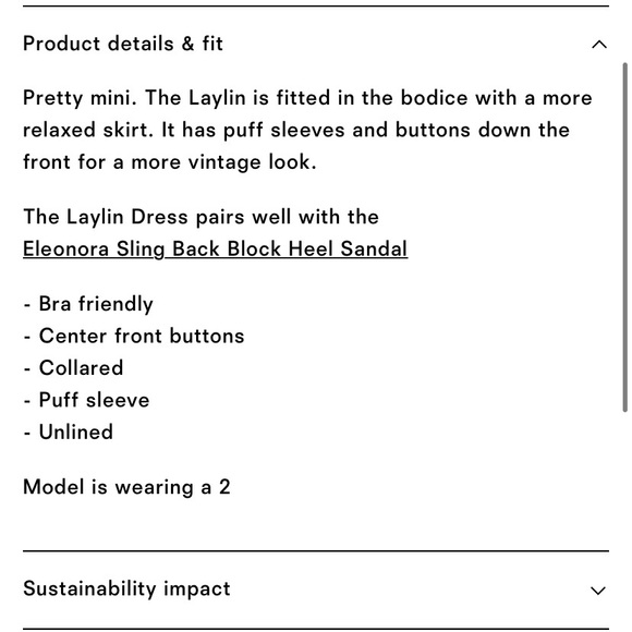 🌿|NWT| Reformation Laylin Dress - Picture 15 of 16